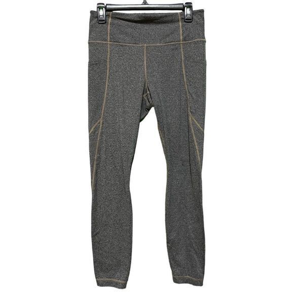 Athleta Womens Leggings Pull-on Nylon‎ Blend Seam Detail Gray Size Medium - Picture 1 of 5
